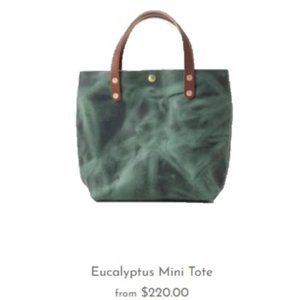 Green Leather Tote